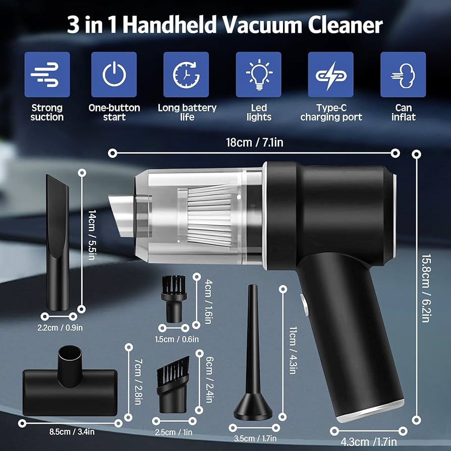 Portable-Vacuum Cleaner™ / Air Duster / Keyboard Cleaner