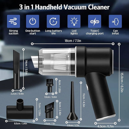 Portable-Vacuum Cleaner™ / Air Duster / Keyboard Cleaner
